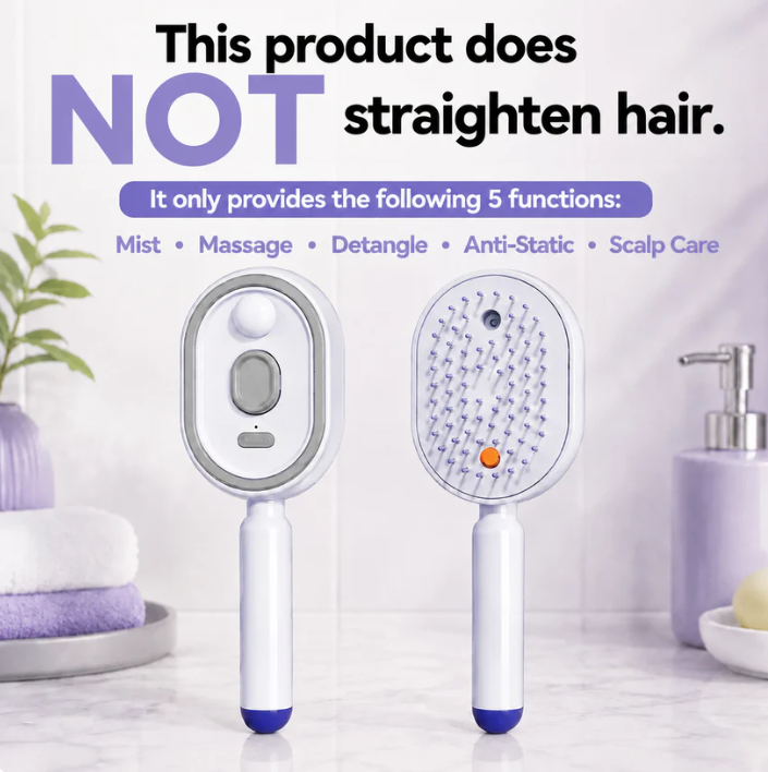 🔥Day SALE: 60% OFF🔥Electric Spray Air Cushion Massage Comb